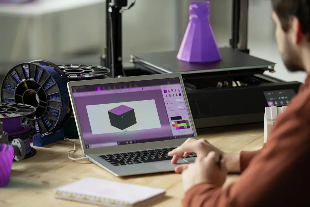 Guy Working in a 3D Programm
